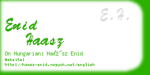 enid haasz business card